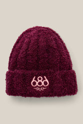686 Women's Fuzzy Beanie - BLACK PLUM
