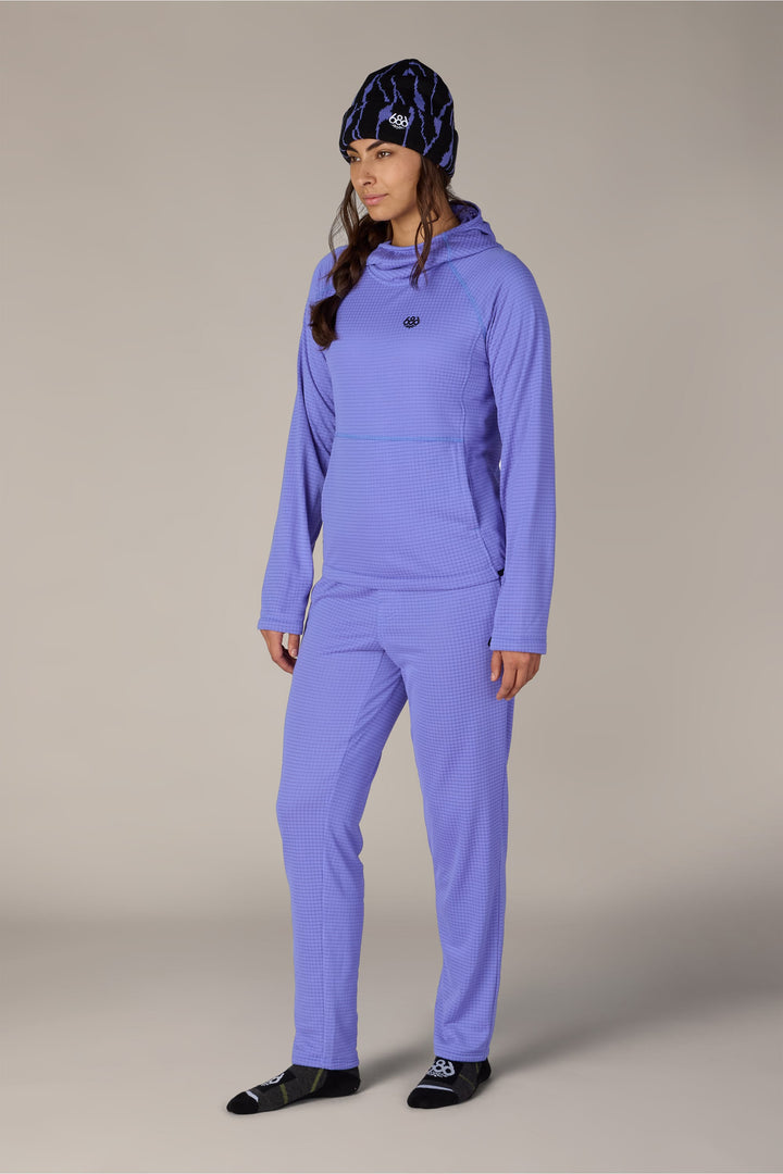 686 Women's Mission Grid™ Hoody — ALPENGLOW BLUE (vista 2)