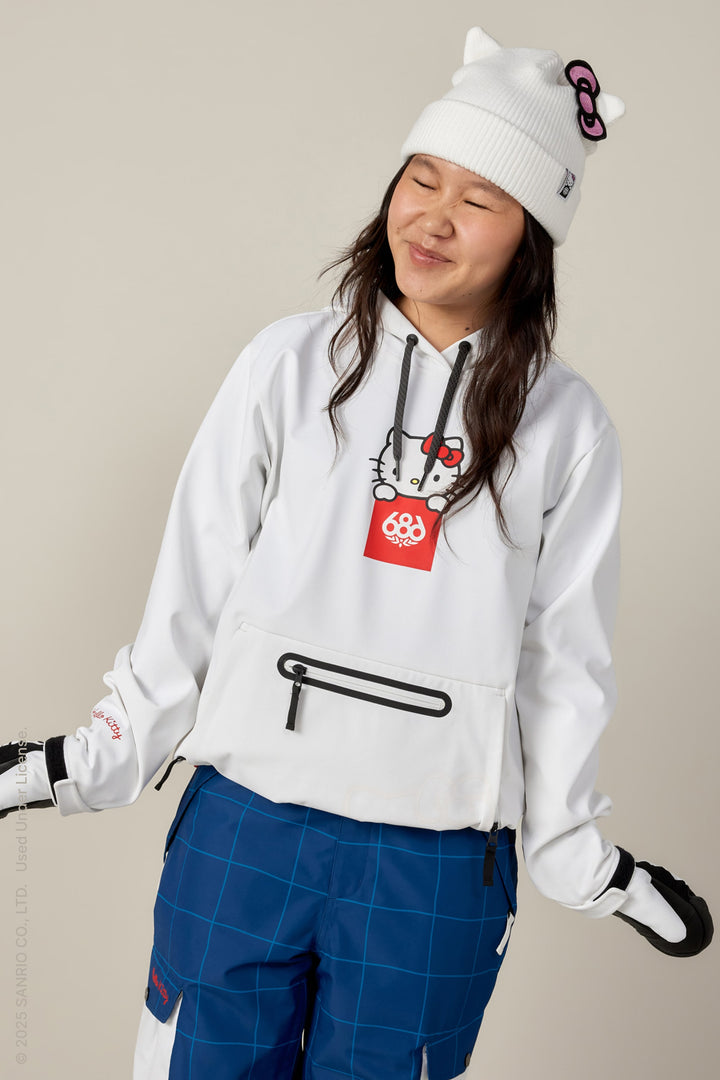 capita 686 hello kitty snowboard Women's Revel Mitt White / S this hoodies got the technical chops to handle it all without sacrificing an ounce of style. 686 Technical Apparel | Women's