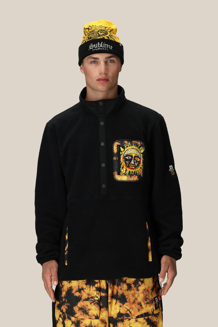 686 Men's Sublime Tioga Fleece Pullover — SUBLIME BLACK (vista 2)