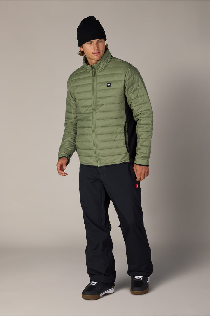 686 Men's Thermal Puff Jacket — FATIGUE GREEN (vista 2)
