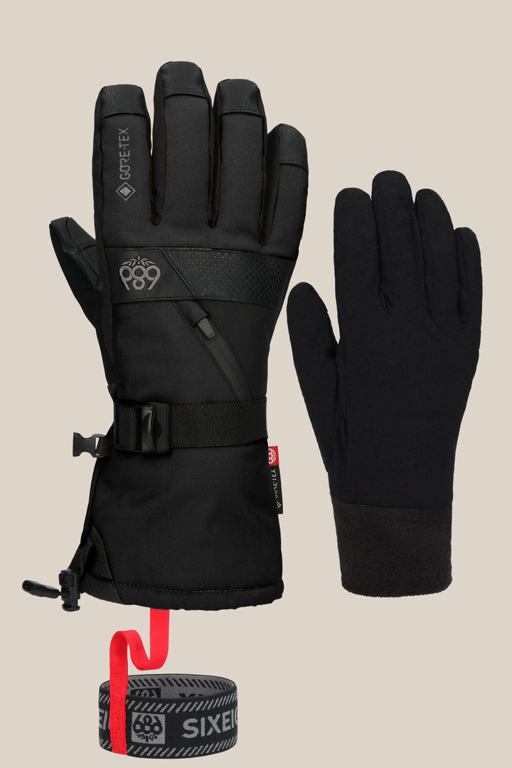 686 Men's GORE-TEX SMARTY® 3-In-1 Gauntlet Glove — BLACK