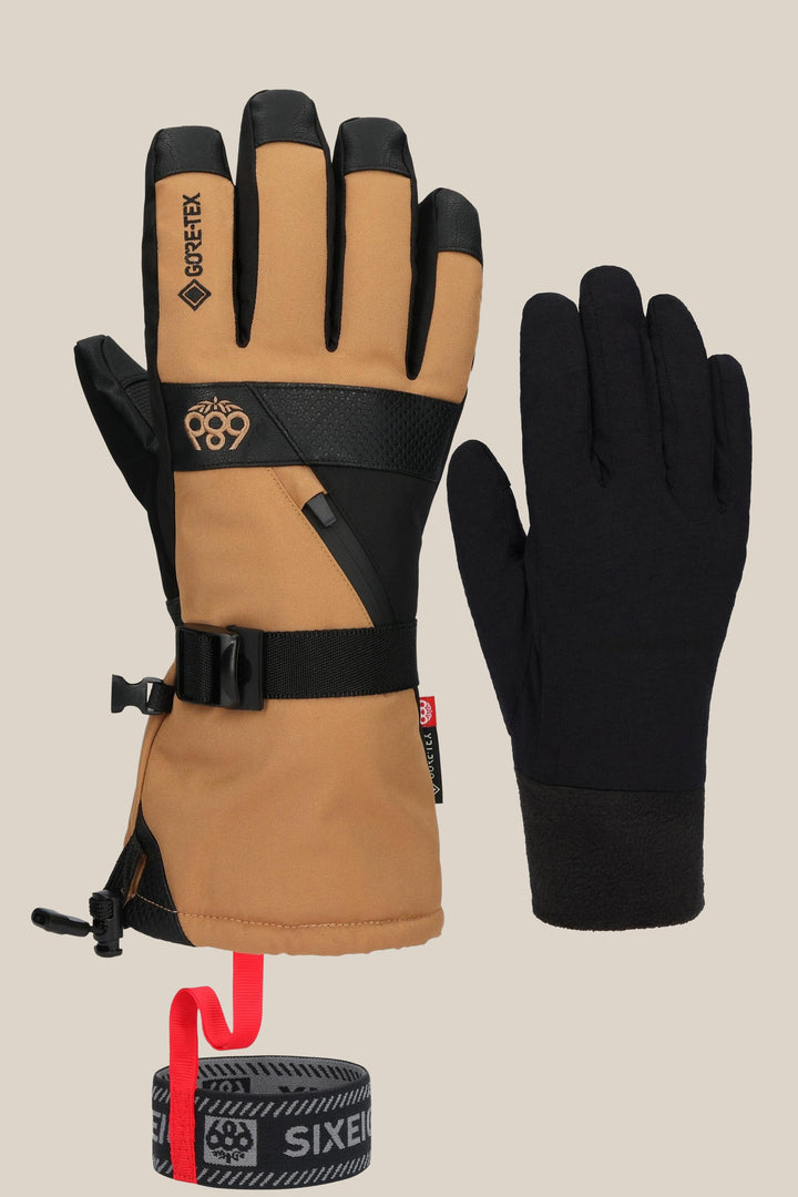686 Men's GORE-TEX SMARTY® 3-In-1 Gauntlet Glove — CARAMEL