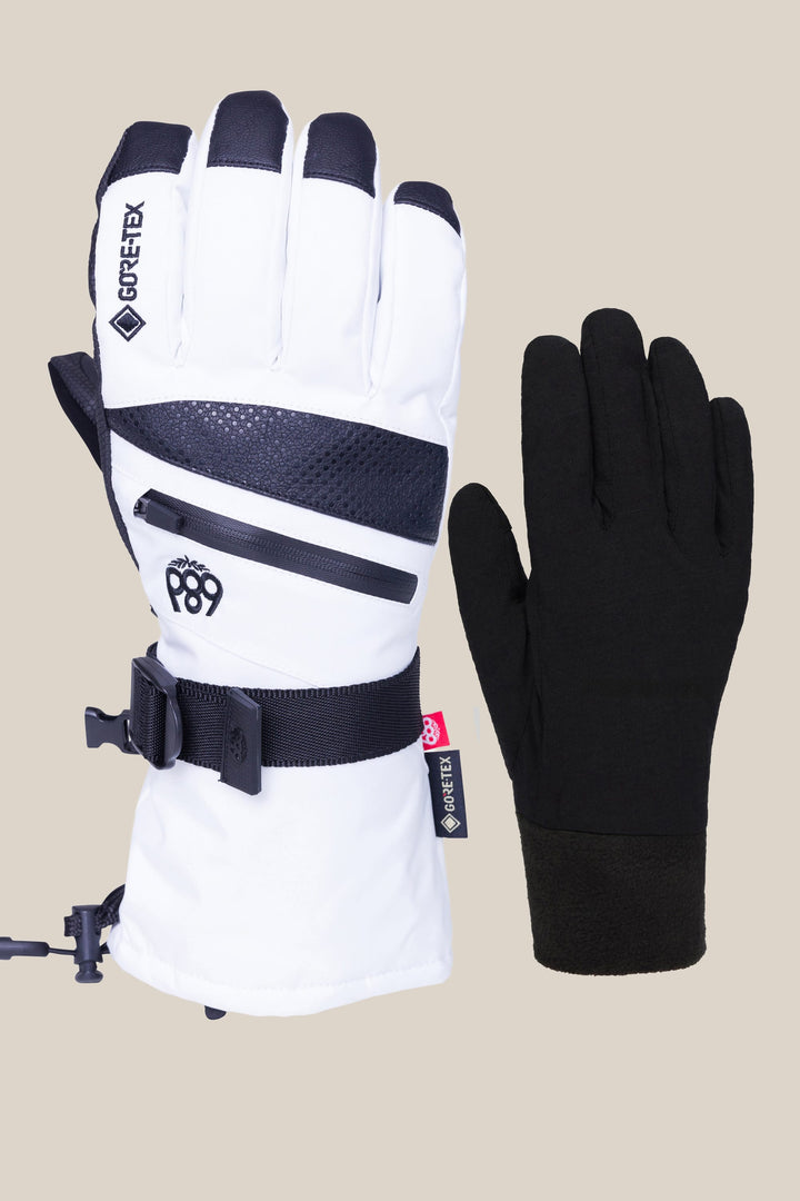 686 Women's GORE-TEX SMARTY® 3-In-1 Gauntlet Glove — WHITE