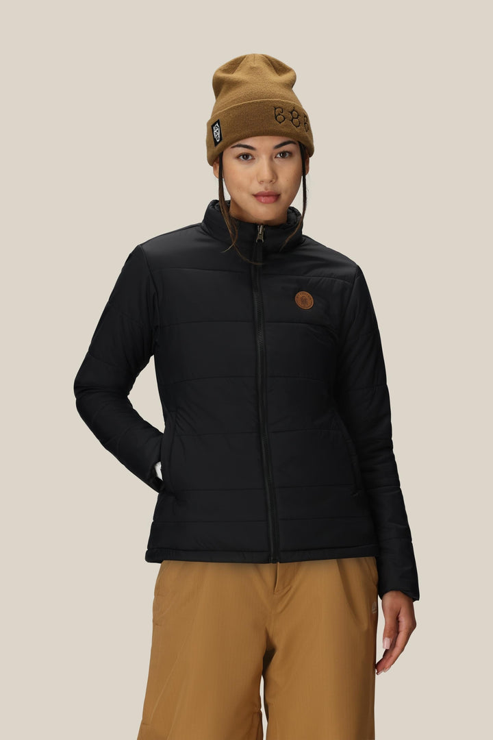 686 Women's Thermal Puff Insulated Jacket — BLACK