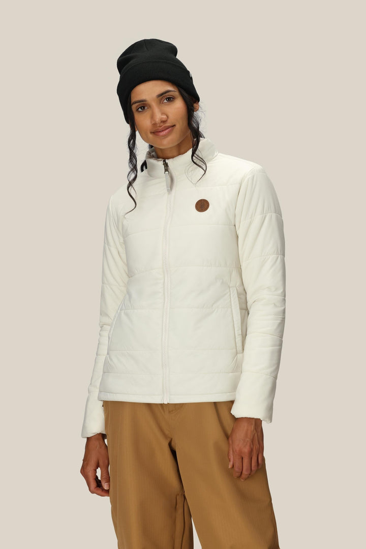 686 Women's Thermal Puff Insulated Jacket — LIMESTONE
