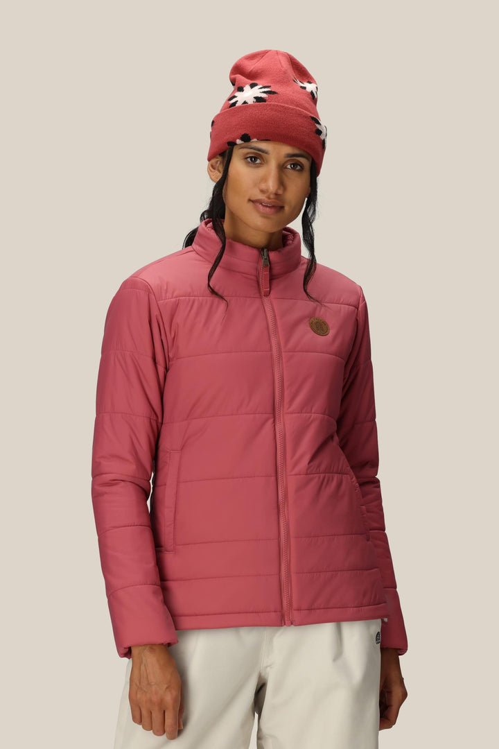 686 Women's Thermal Puff Insulated Jacket — ROSEWOOD