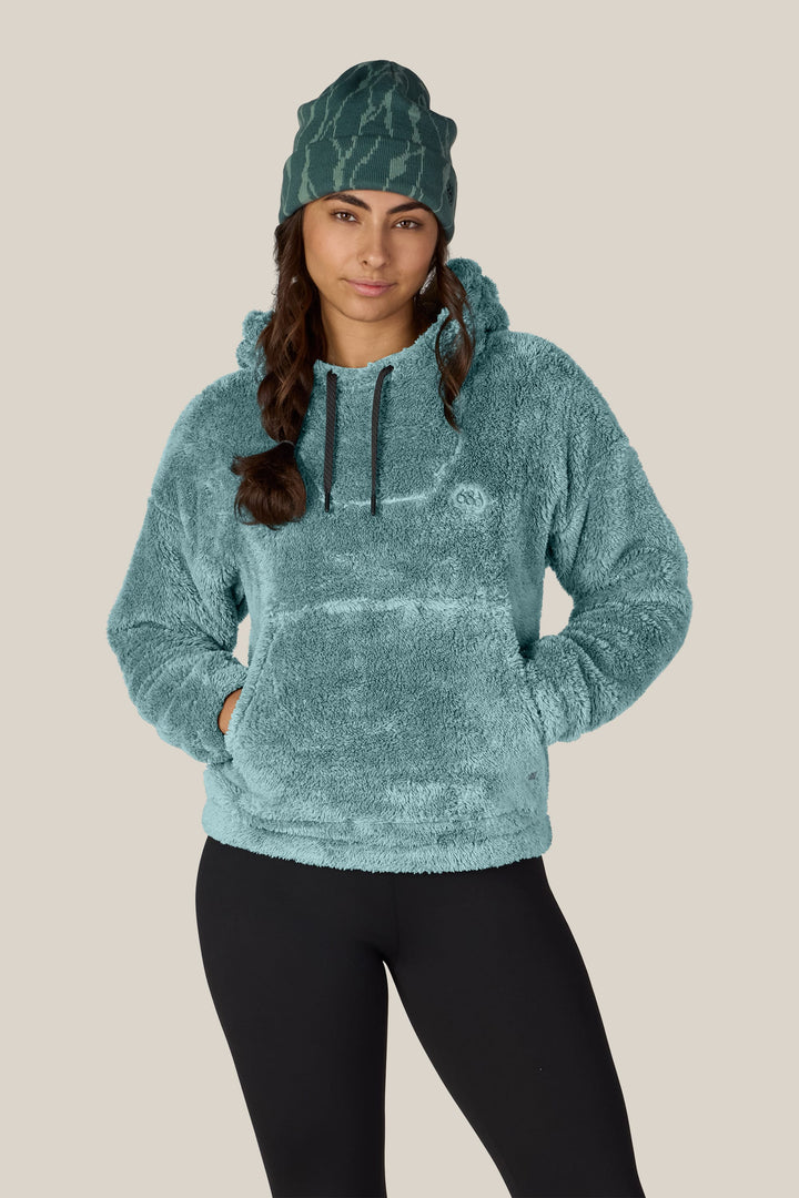 686 Women's Sherpa Hoody — PALE FIRN