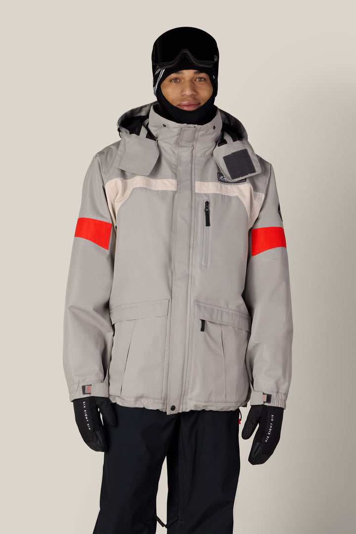 686 Men's 2001 Logic Jacket — LIGHT GREY COLORBLOCK