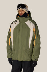 686 Men's 2003 Atom Jacket - FATIGUE GREEN COLORBLOCK