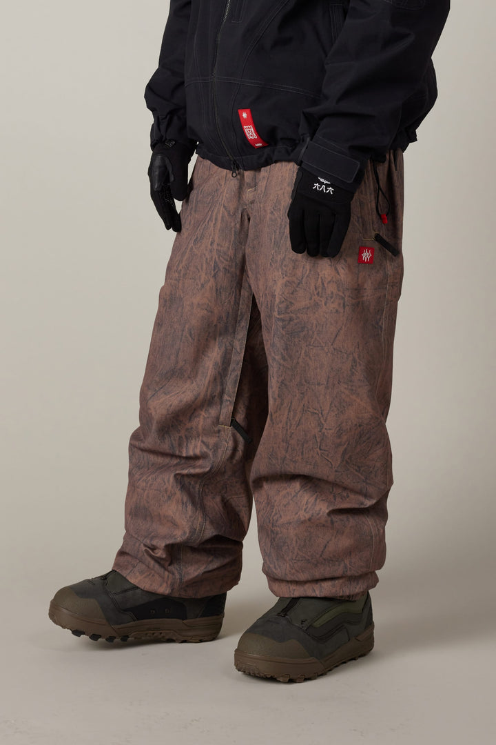 686 Men's 686 Dojo® Shell Pant — BROWN CRINKLE WASH