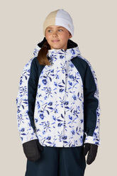 686 Girls' Hologram™ Insulated Jacket - BLUE PORCELAIN COLORBLOCK