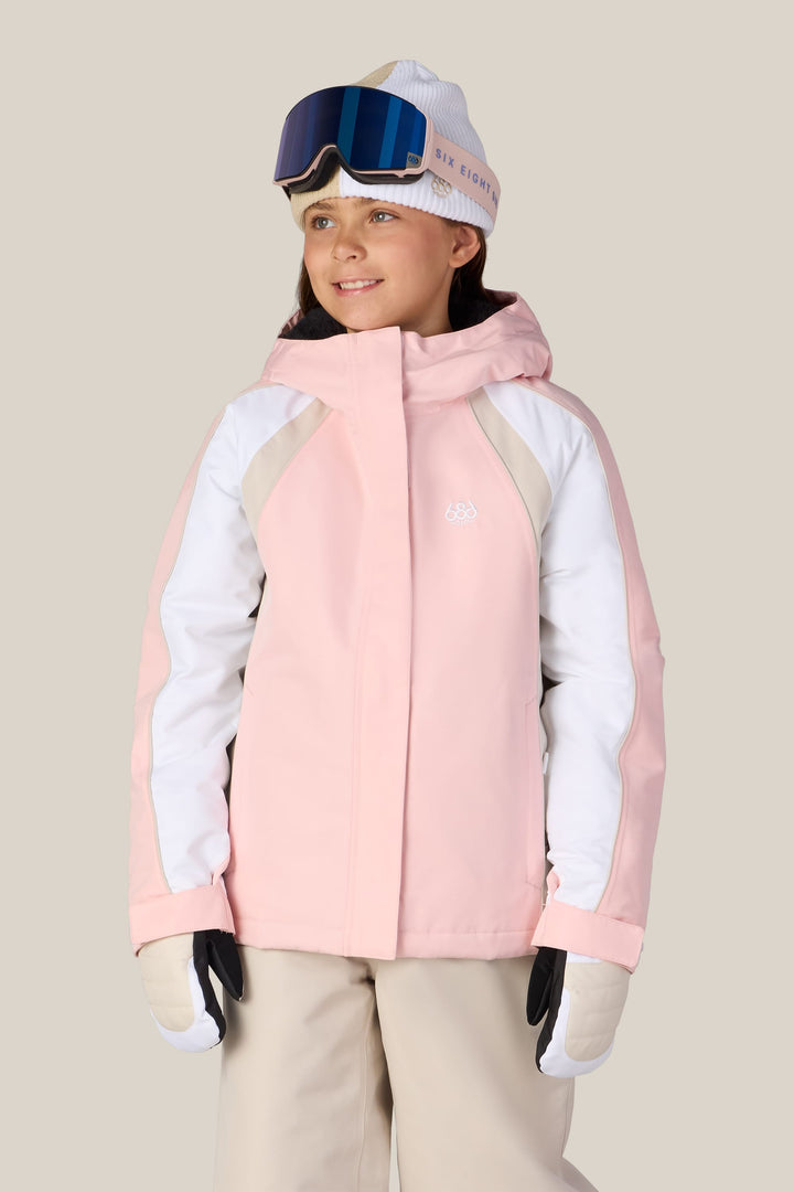 686 Girls' Hologram™ Insulated Jacket — LOTUS COLORBLOCK
