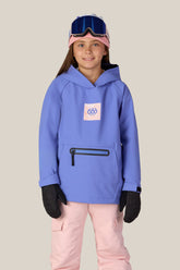 686 Youth Waterproof Hoody - ALPENGLOW BLUE