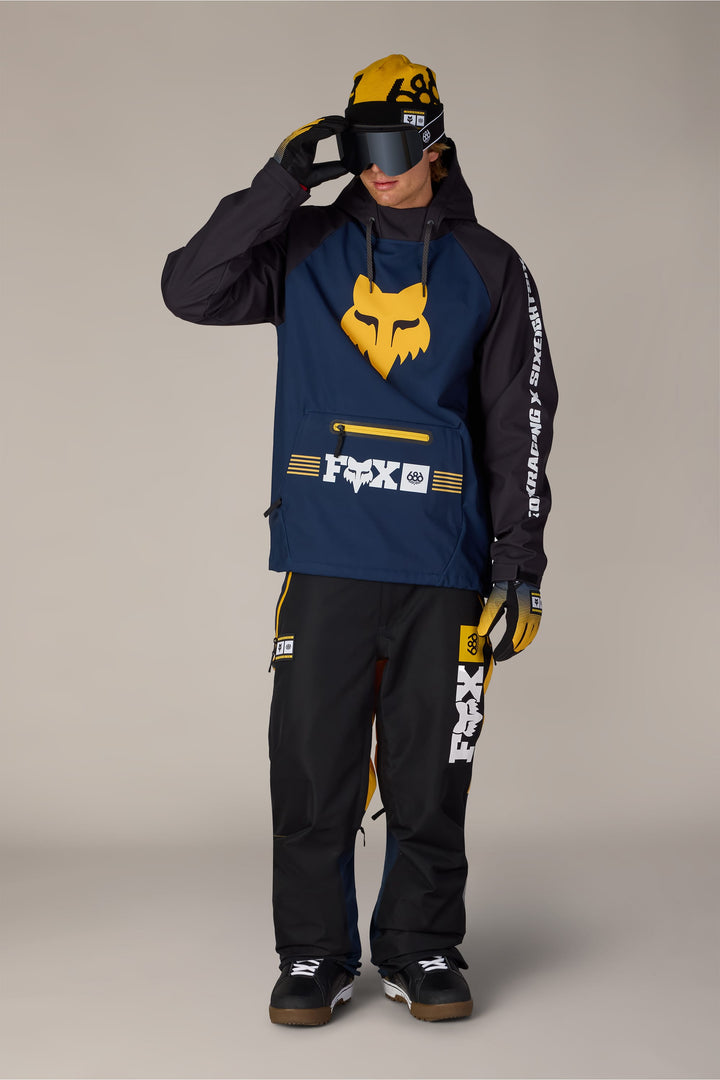 686 Men's Fox Racing Waterproof Hoody — FOX NAVY COLORBLOCK (vista 2)