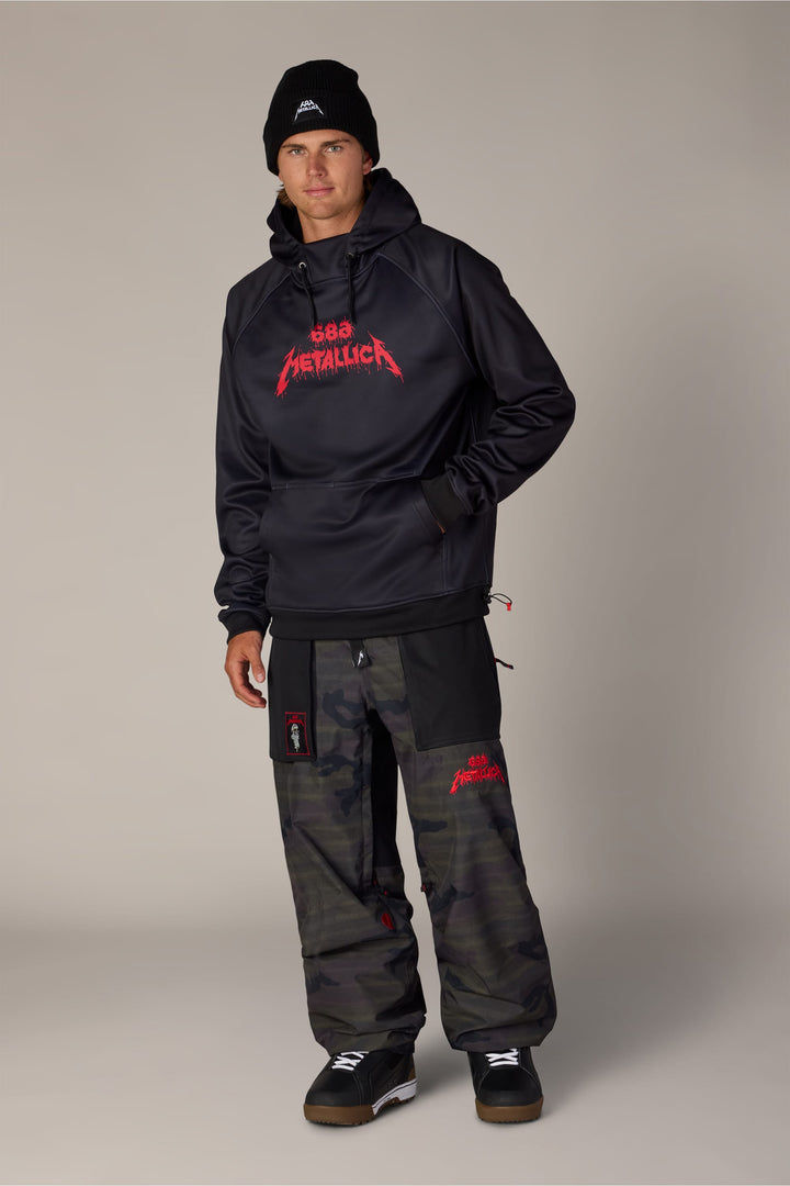686 Men's Metallica Bonded Fleece Pullover Hoody — METALLICA BLACK (vista 2)