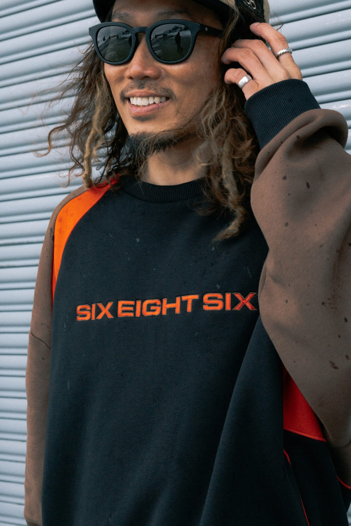 686 Reserved® Premium Heavyweight Crewneck — BLACK (vista 2)