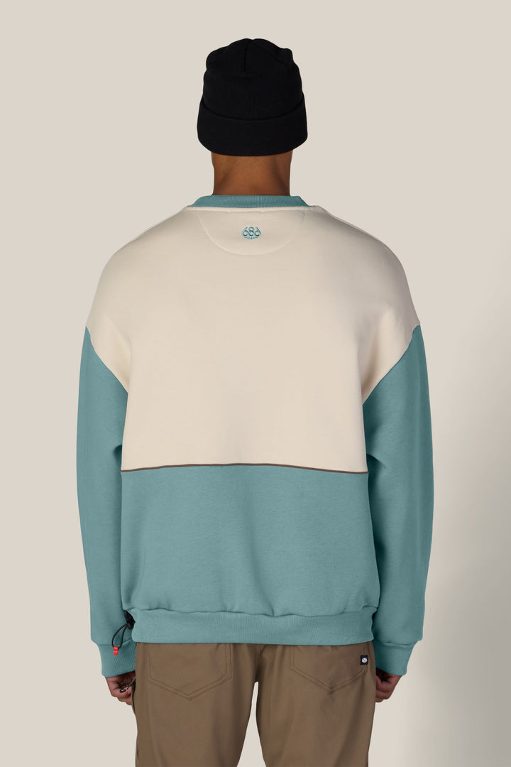 686 Reserved® Premium Heavyweight Crewneck — PALE FIRN (vista 2)
