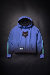 686 Women's Fox Racing Waterproof Crop Hoody - FOX ALPENGLOW BLUE