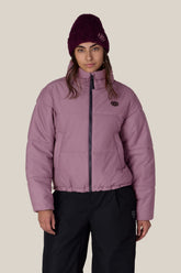686 Women's Gracious Puffer Jacket - BLACK PLUM