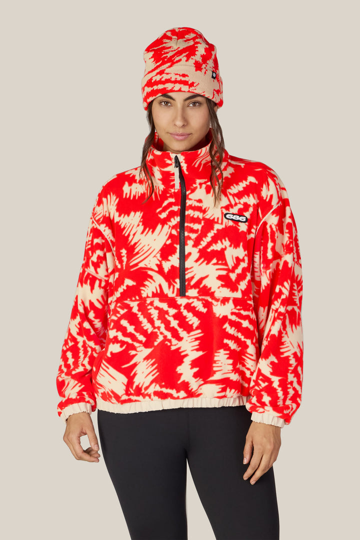 686 Women's Chimay Fleece Anorak — SOLAR REVERB