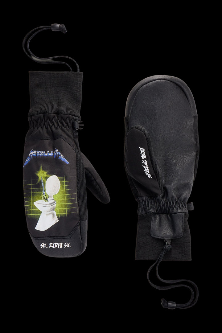 686 Men's Crush Insulated Mitt — METALLICA BLACK