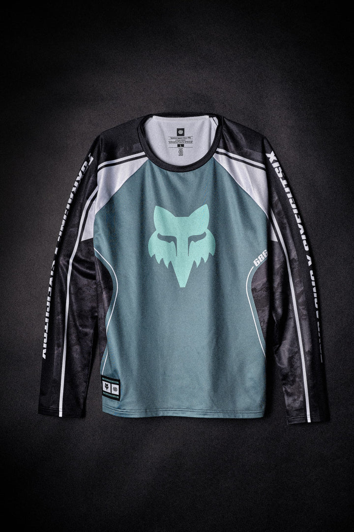 686 Men's Fox Racing Base Layer LS — FOX PALE FIRN