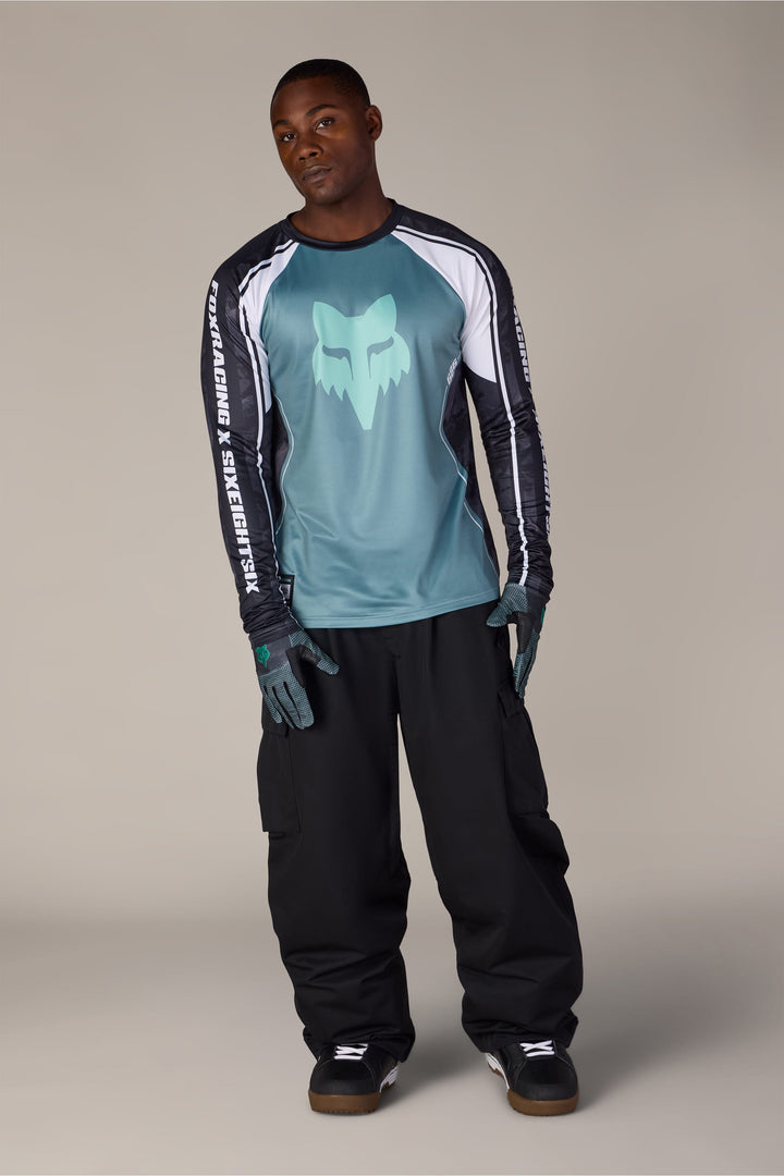 686 Men's Fox Racing Base Layer LS — FOX PALE FIRN (vista 2)