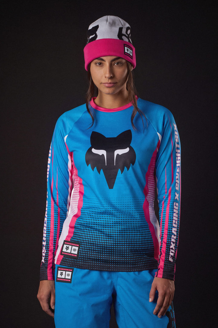 686 Women's Fox Racing Base Layer LS — FOX BLUE