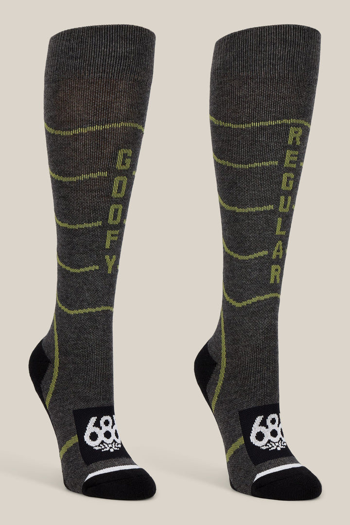 686 Women's Contour Merino Sock - 2-Pack — ASSORTED