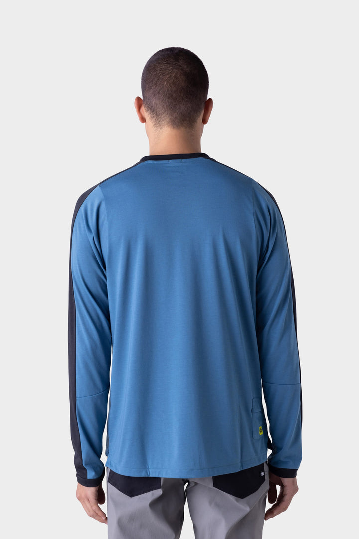 686 Men's Rival Long Sleeve Bike Jersey — BLUE ASH (vista 2)