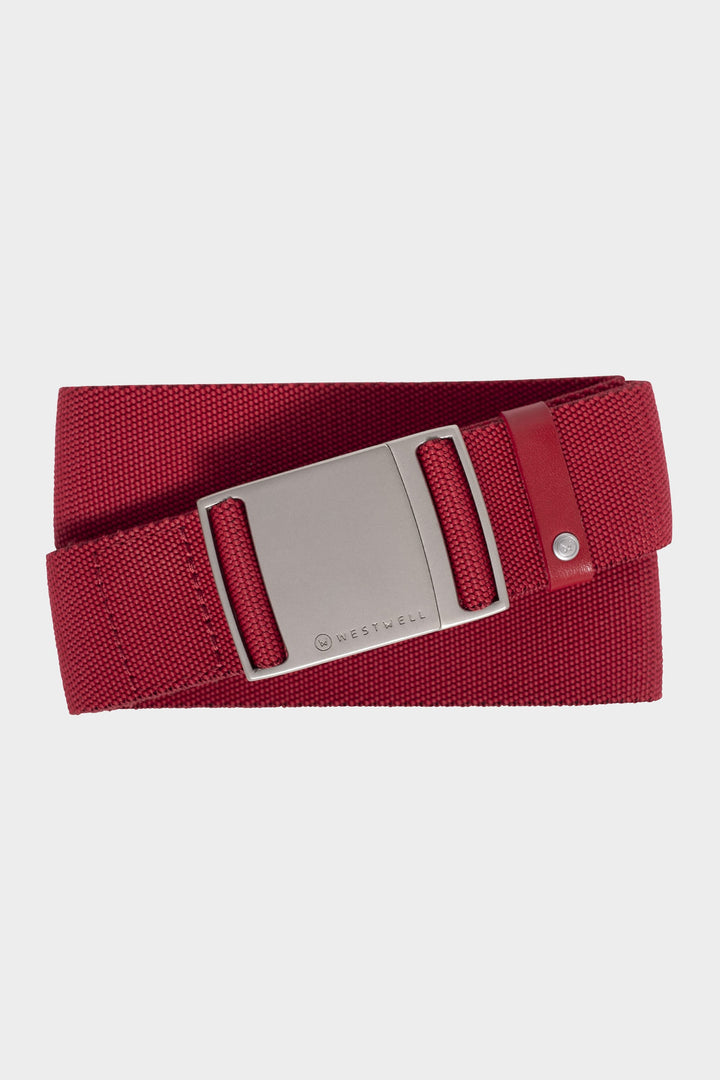 686 Westwell Clicker Stretch Belt — NICKEL/BLOOD