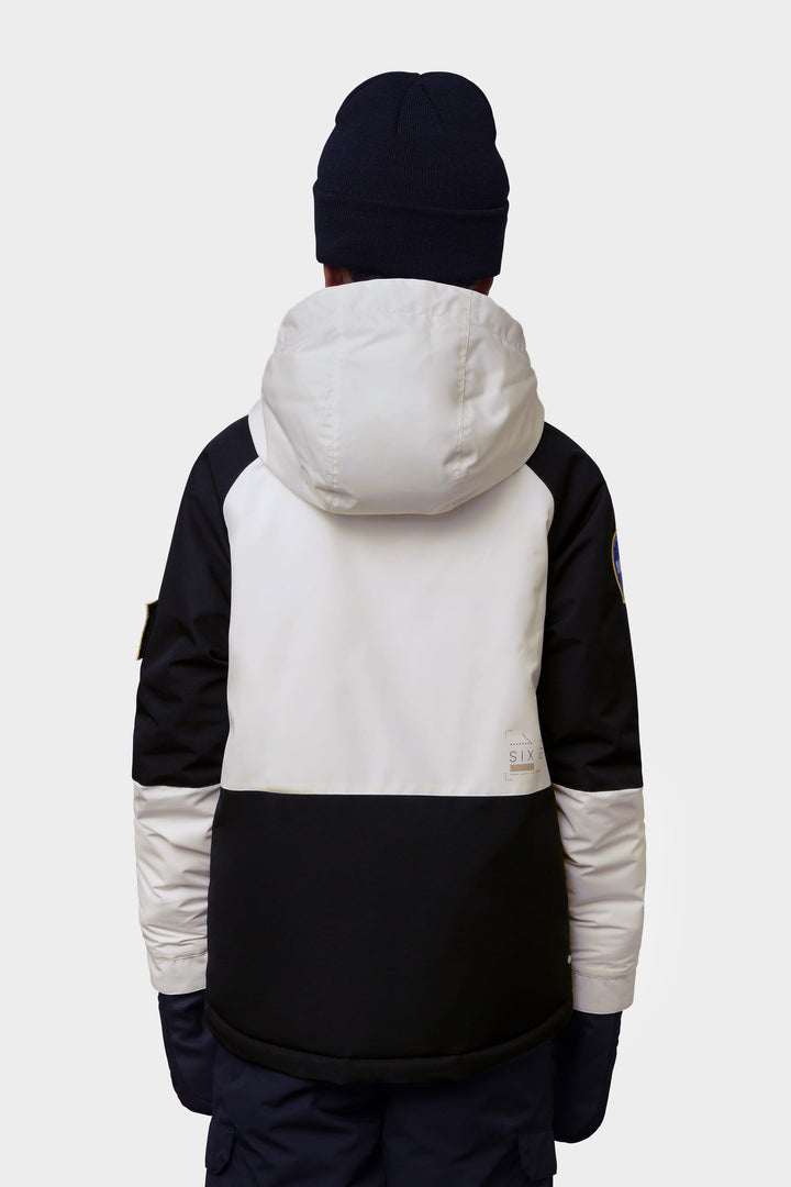 686 Youth Exploration Insulated Jacket — NASA WHITE BLACK (vista 2)