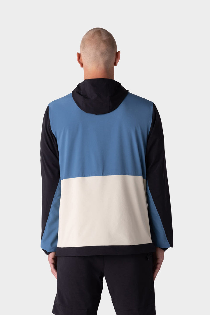 686 Men's ATP Stretch Wind Jacket — BLACK / BLUE (vista 2)
