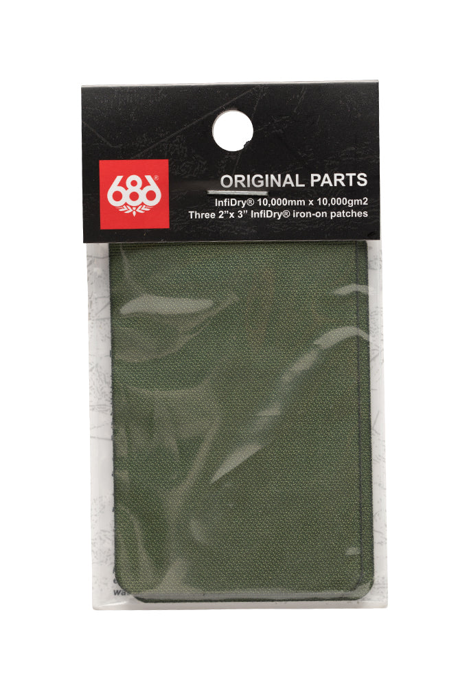686 Iron-On Fabric Repair Patches — SURPLUS GREEN