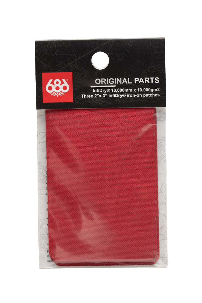 686 Iron-On Fabric Repair Patches — RED